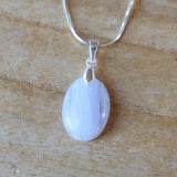 Pendentif calcédoine AA