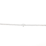 Bracelet Cœur Topaze Blanche – Argent 925