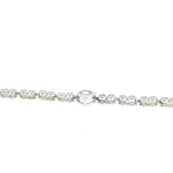 Bracelet Cœur Topaze Blanche – Argent 925
