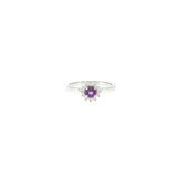 Bague “Éclat Violet” – Améthyste & Zirconiums