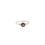 Bague Zircon Cognac du Cambodge – Argent 925