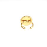 Bague “Soleil Fauve” – Œil de Tigre & Plaqué Or