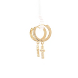 Boucles d'oreilles Croix Lumière