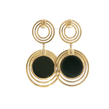 Boucles d'oreilles Graphiques Dorées – Élégance & Caractère