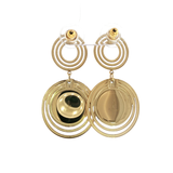 Boucles d'oreilles Graphiques Dorées – Élégance & Caractère