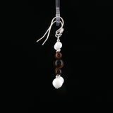 Boucles d’Oreilles Œil de Tigre & Bénitier – Argent 925