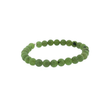 Bracelet de perles en jade véritable, style bohème chic
