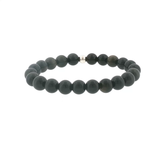 Bracelet Obsidienne Noire Naturelle 8 mm – Qualité AA du Mexique | Création EVALA