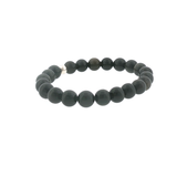 Bracelet Obsidienne Noire Naturelle 8 mm – Qualité AA du Mexique | Création EVALA