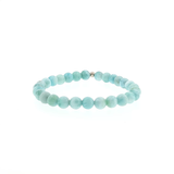 Bracelet Larimar Naturel 6 mm – Qualité AAA de République Dominicaine | Création EVALA