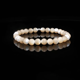 Bracelet en Nacre Naturelle 6 mm – Qualité A | Création EVALA