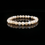 Bracelet en Nacre Naturelle 6 mm – Qualité A | Création EVALA