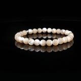 Bracelet en Nacre Naturelle 6 mm – Qualité A | Création EVALA