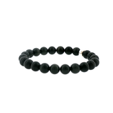 Bracelet Onyx Noir 8 mm – Qualité A du Brésil