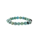 Bracelet Opale Bleue 8 mm – Qualité A d'Afrique
