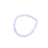 Bracelet Calcédoine AA d'Afrique – Douceur Céleste