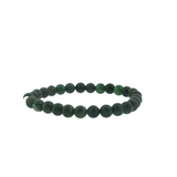 Bracelet en Agate Mousse Naturelle – 6 mm – Qualité A+