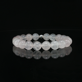 Bracelet Jade Blanche Naturelle 8 mm – Qualité A de Chine | Création EVALA