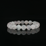 Bracelet Jade Blanche Naturelle 8 mm – Qualité A de Chine | Création EVALA