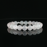 Bracelet Jade Blanche Naturelle 8 mm – Qualité A de Chine | Création EVALA