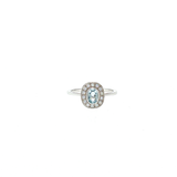 Bague Éclat Céleste – Topaze Bleue & Zirconiums