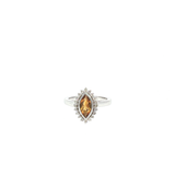 Bague Étoile Solaire – Citrine & Zirconiums