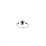 Bague Saphir Naturel & Zirconiums – Argent 925