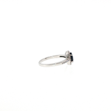 Bague Saphir Naturel & Zirconiums – Argent 925