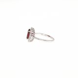 Bague “Passion Royale” – Grenat Naturel & Moissanites