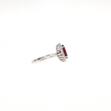 Bague “Passion Royale” – Grenat Naturel & Moissanites