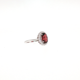 Bague “Passion Royale” – Grenat Naturel & Moissanites