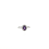 Bague Améthyste & Zirconiums – Argent 925