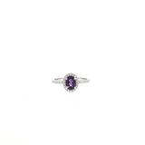 Bague Améthyste & Zirconiums – Argent 925