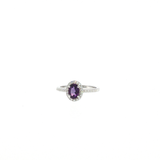 Bague Améthyste & Zirconiums – Argent 925