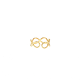 Bague Infini Dorée – Acier Inoxydable Réglable