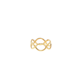 Bague Infini Dorée – Acier Inoxydable Réglable