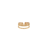Bague Infini Dorée – Acier Inoxydable Réglable