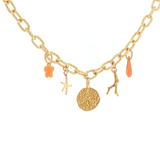 Collier “Trésor Marin” – Laiton Plaqué Or 24 Carats