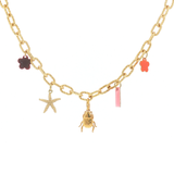 Collier “Évasion Dorée” – Charms & Acier Inoxydable