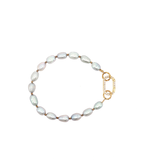 Bracelet « Croix Nacrée » – Perles d’Eau Douce & Nacre zirconiums