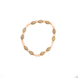 Bracelet « Perles d'Eau Douce Élégance » – Argent 925 Plaqué Or