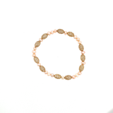 Bracelet « Perles d'Eau Douce Élégance » – Argent 925 Plaqué Or