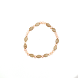 Bracelet « Perles d'Eau Douce Élégance » – Argent 925 Plaqué Or