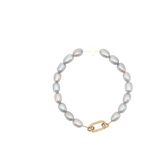 Bracelet “Élégance Nacrée” – Véritables Perles d'Eau Douce Grises