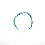 Bracelet “Étoile des Lagons” – Turquoise Teintée & Nacre