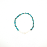 Bracelet “Étoile des Lagons” – Turquoise Teintée & Nacre