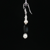 Boucles d'oreilles Nacre Grise & Perles d'Eau Douce – Argent 925