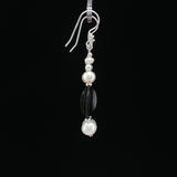 Boucles d'oreilles Nacre Grise & Perles d'Eau Douce – Argent 925