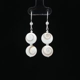 Boucles d'oreilles artisanales Œil de Lucie – Argent 925