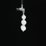 Boucles d'oreilles en Cristal de Roche Craquelé – Argent 925